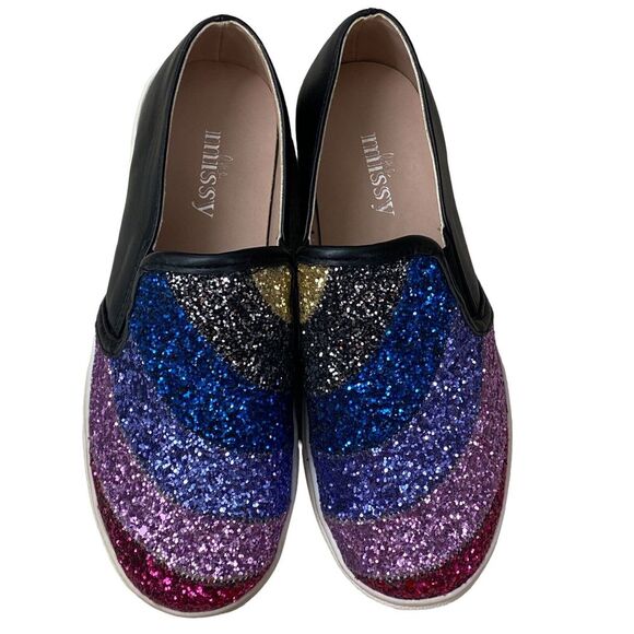 Girls Sz US‎ 3 Little Missy Blingy Sparkle Sneakers - Picture 1 of 9